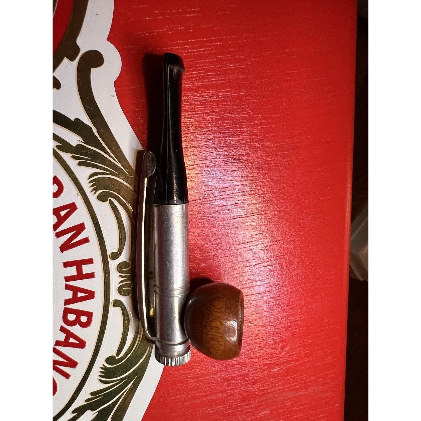 Vintage Gimmick Small Fry Mini Pipe With Pocket Clip