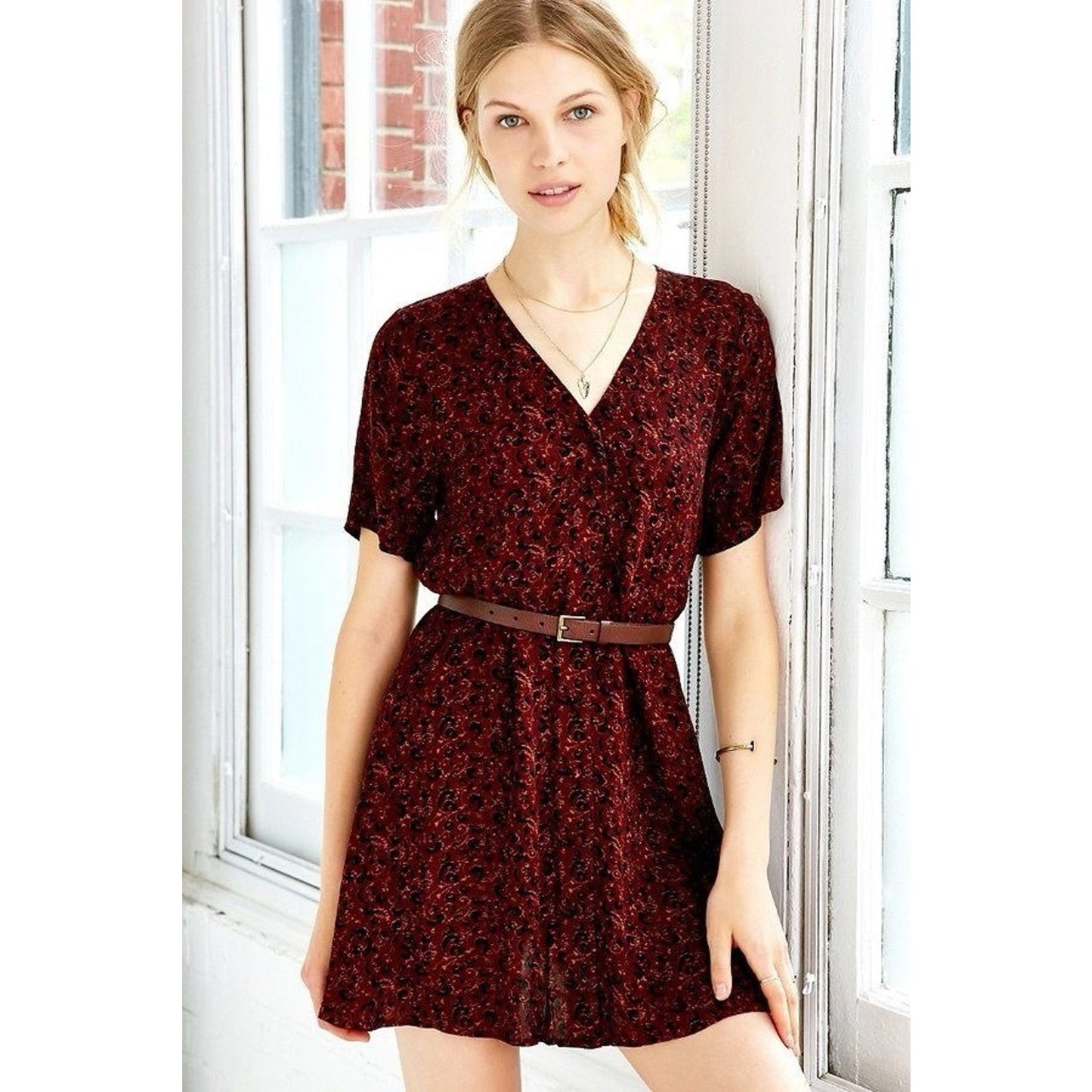 Staring at Stars Mini Tunic Shirt Dress Y2K Boho Festival Urban Outfitters UO