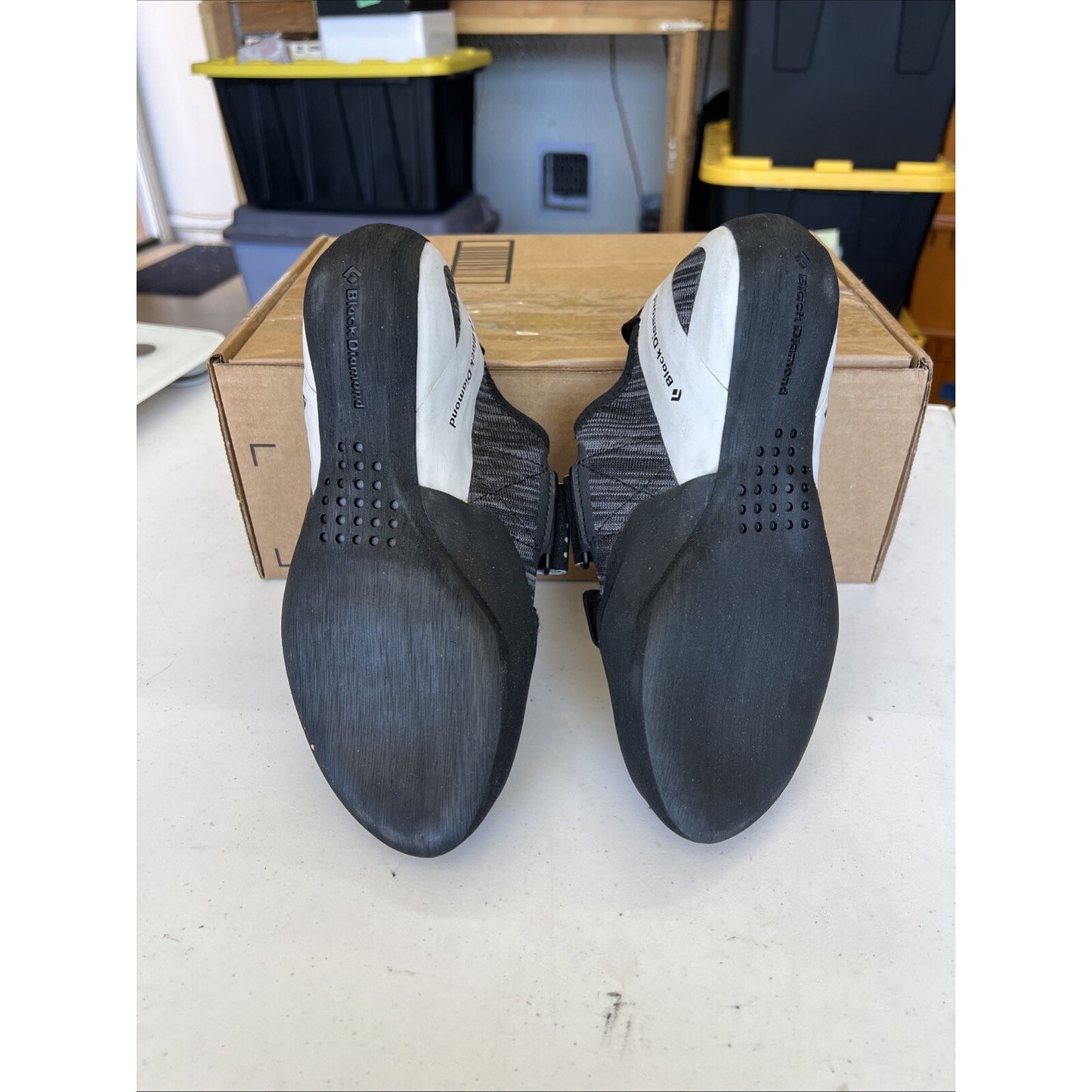 Black Diamond Zone Men 8.5 Women 9.5 High Volume Unisex Climbing Shoe Aluminum