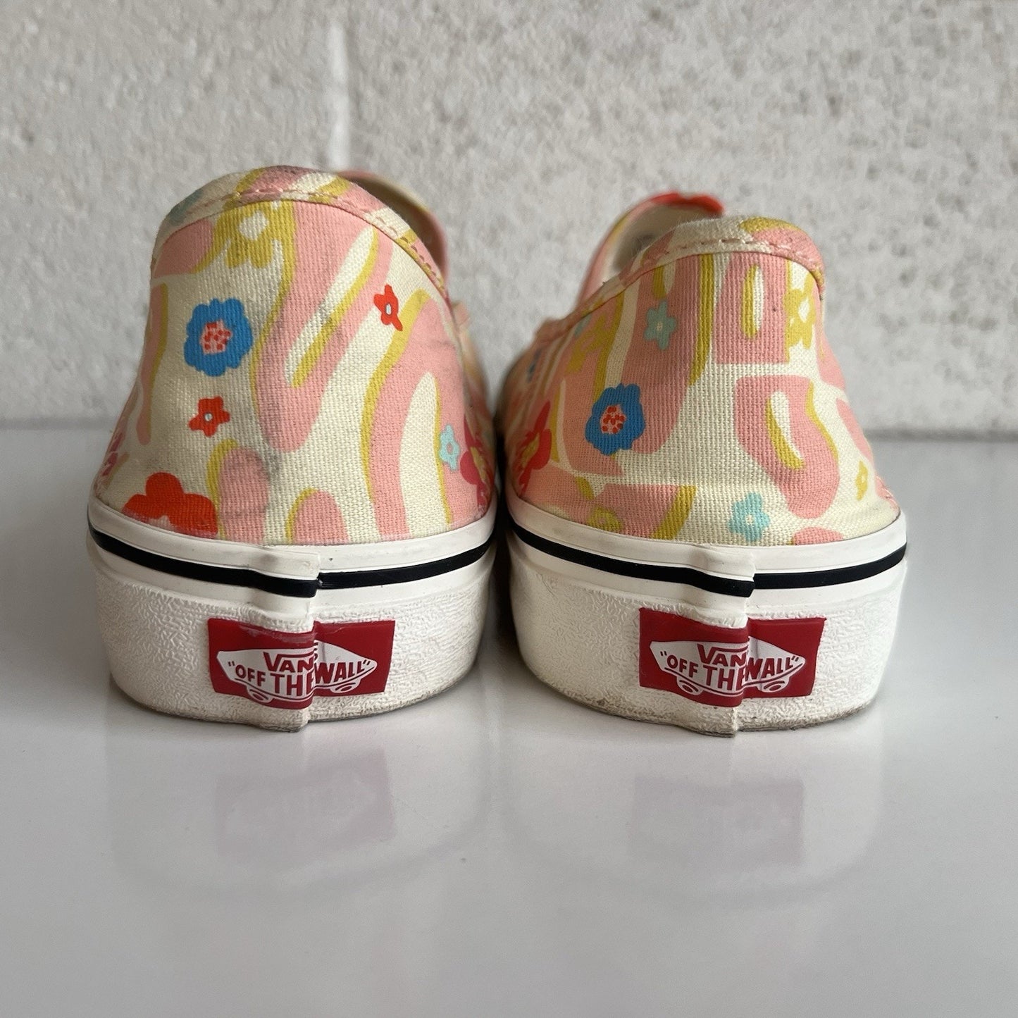 Vans Groovy Floral Sneakers W10.5/M9 Eco Crush Retro Throwback Slip On Hippie