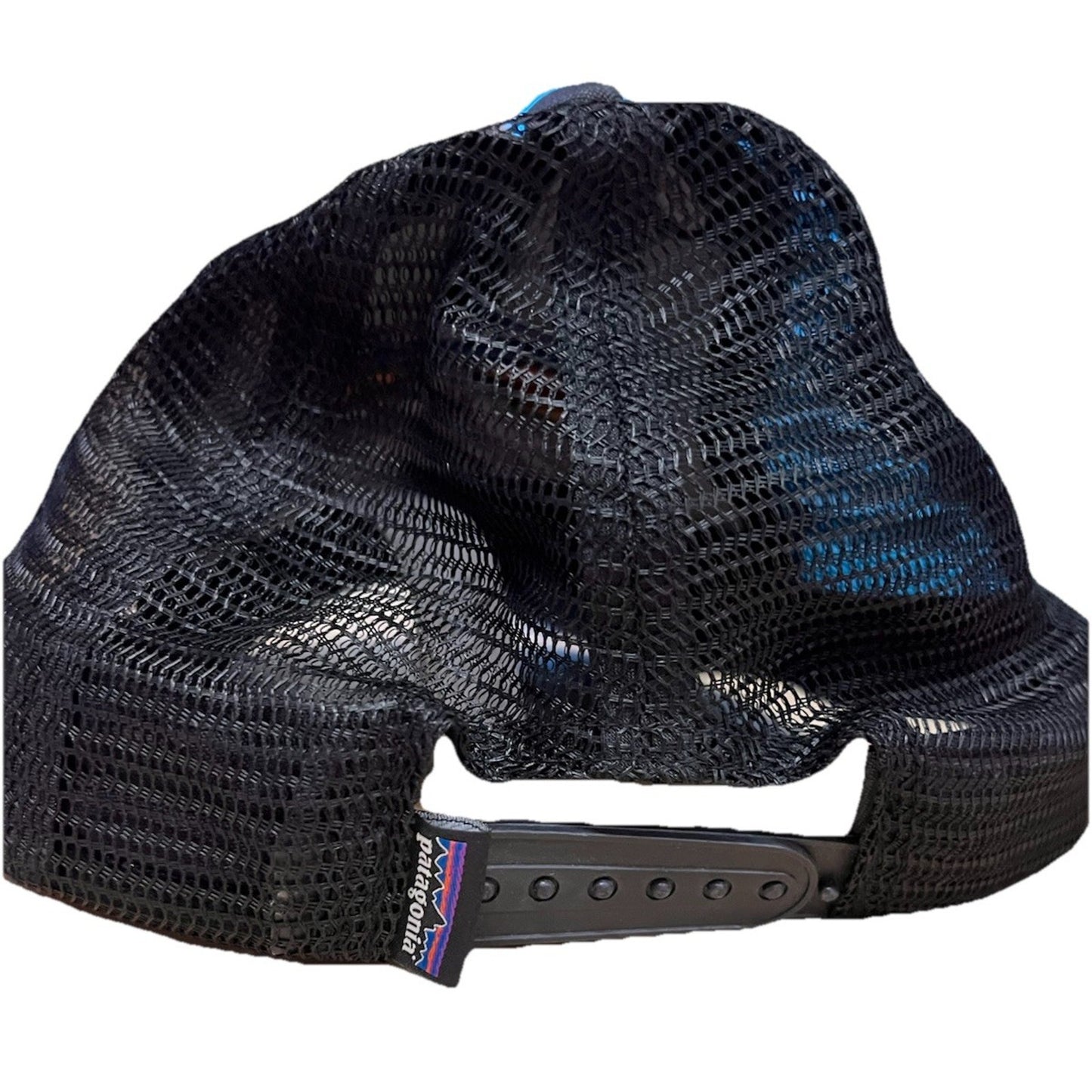 Patagonia Hat Cap Snap Back Black Trucker Mesh Patch Embroidered Mountain Mens