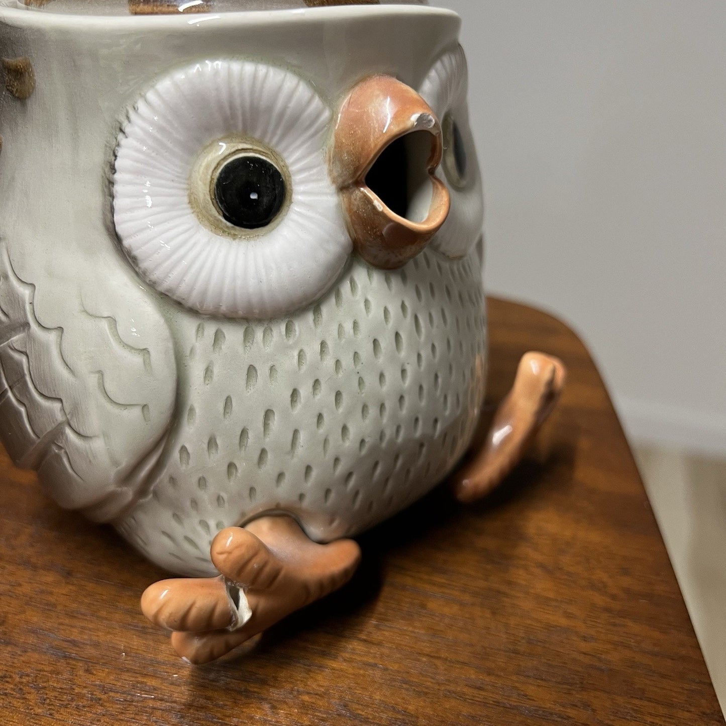 FITZ & FLOYD Owl Tea Pot *imperfect*