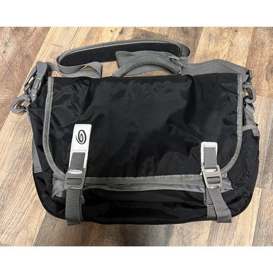 Timbuk2 Command Messenger Bag Black Grey Laptop Crossbody Strap Travel