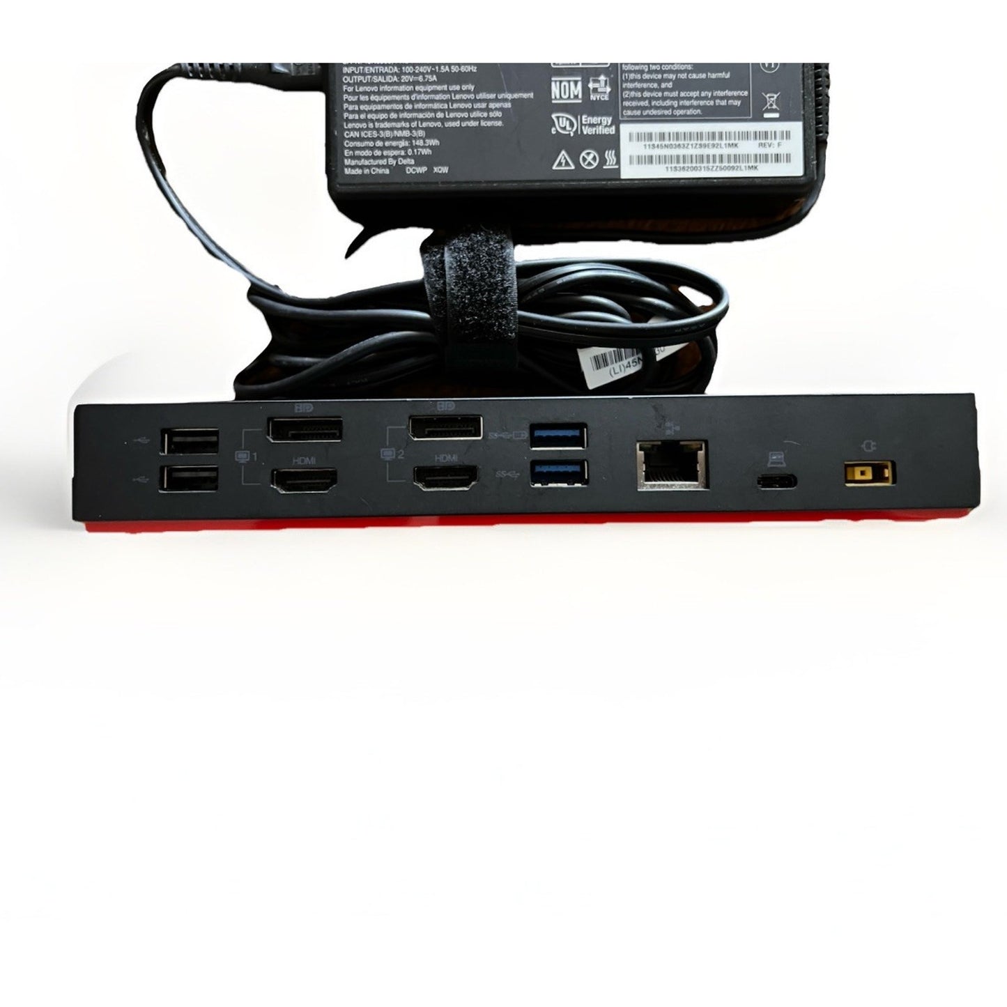 Lenovo ThinkPad Hybrid USB-C with USB-A Dock US TYPE: 40AF w/Power Supply Tested