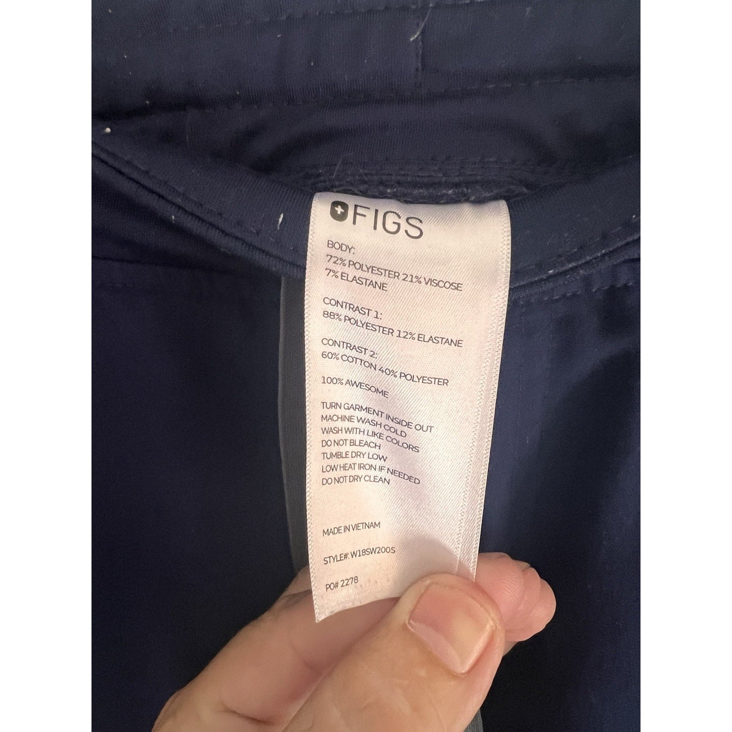 FIGS Zamora Jogger Women’s Scrub Pants PO# 2278 Size Large Style# W18SW2005