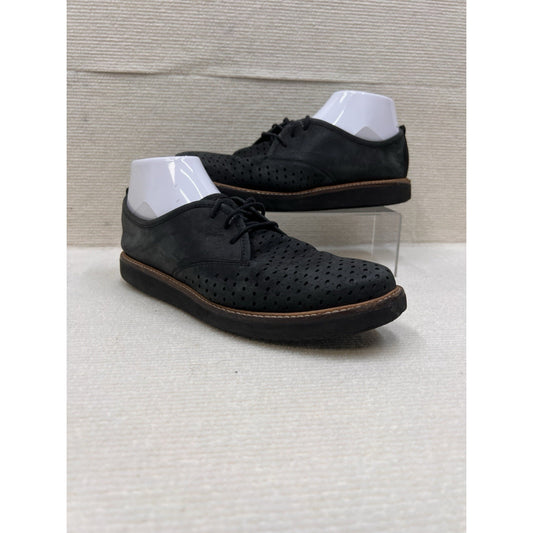 Clarks Artisan Glick Resseta Women's Oxfords Black Nubuck Leather Size 9.5M