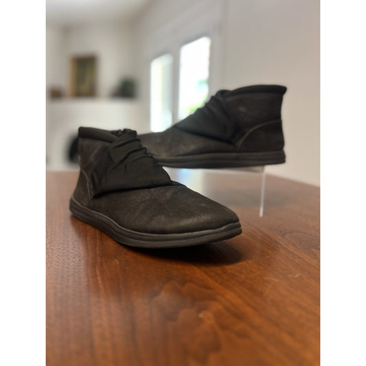 Clarks Cloudsteppers Breeze Dusk Black Ruched Ankle Booties Women's Size 11