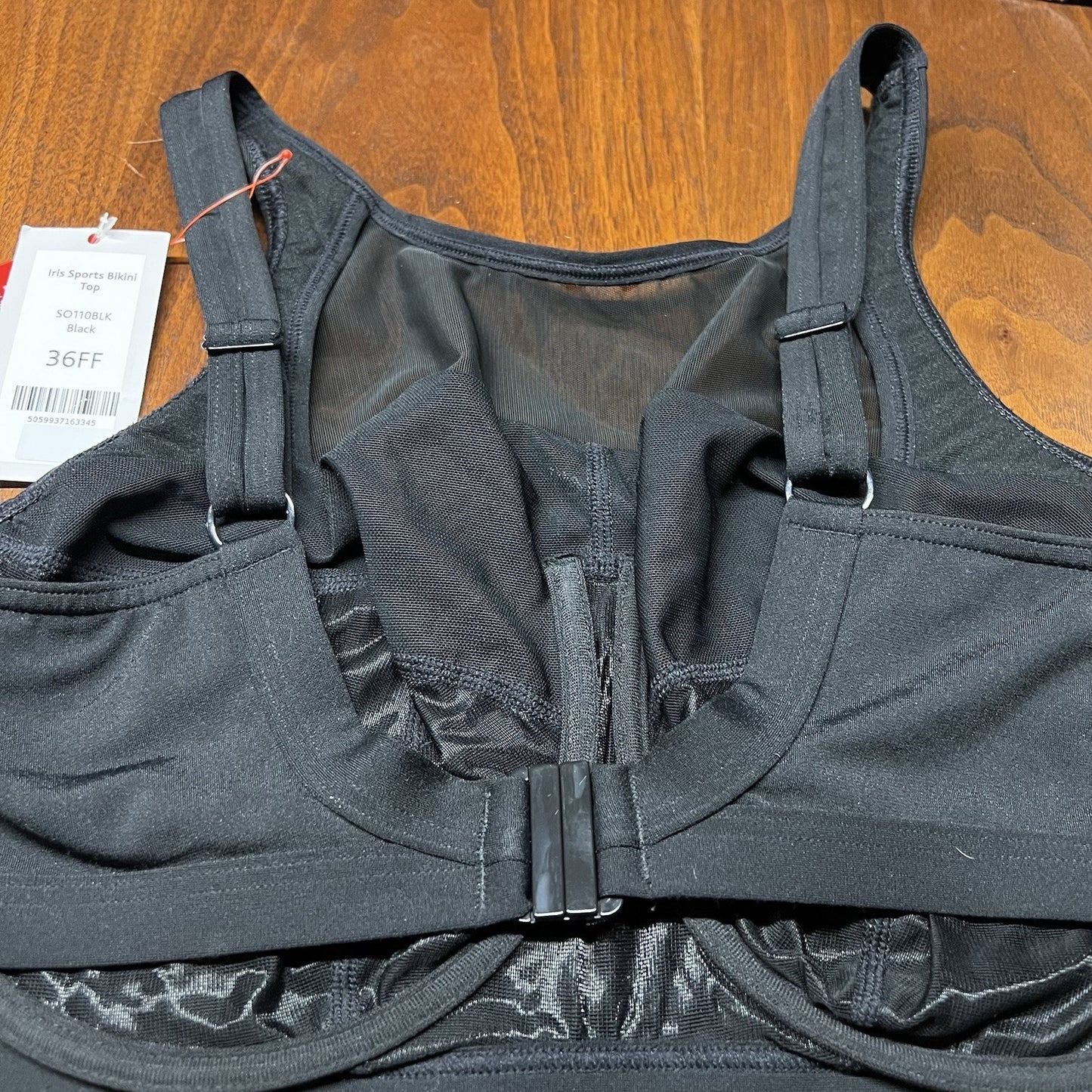 NWT Bravissimo Speedo Bikini Top 36FF Full Coverage Wire Adjustable Plus Size