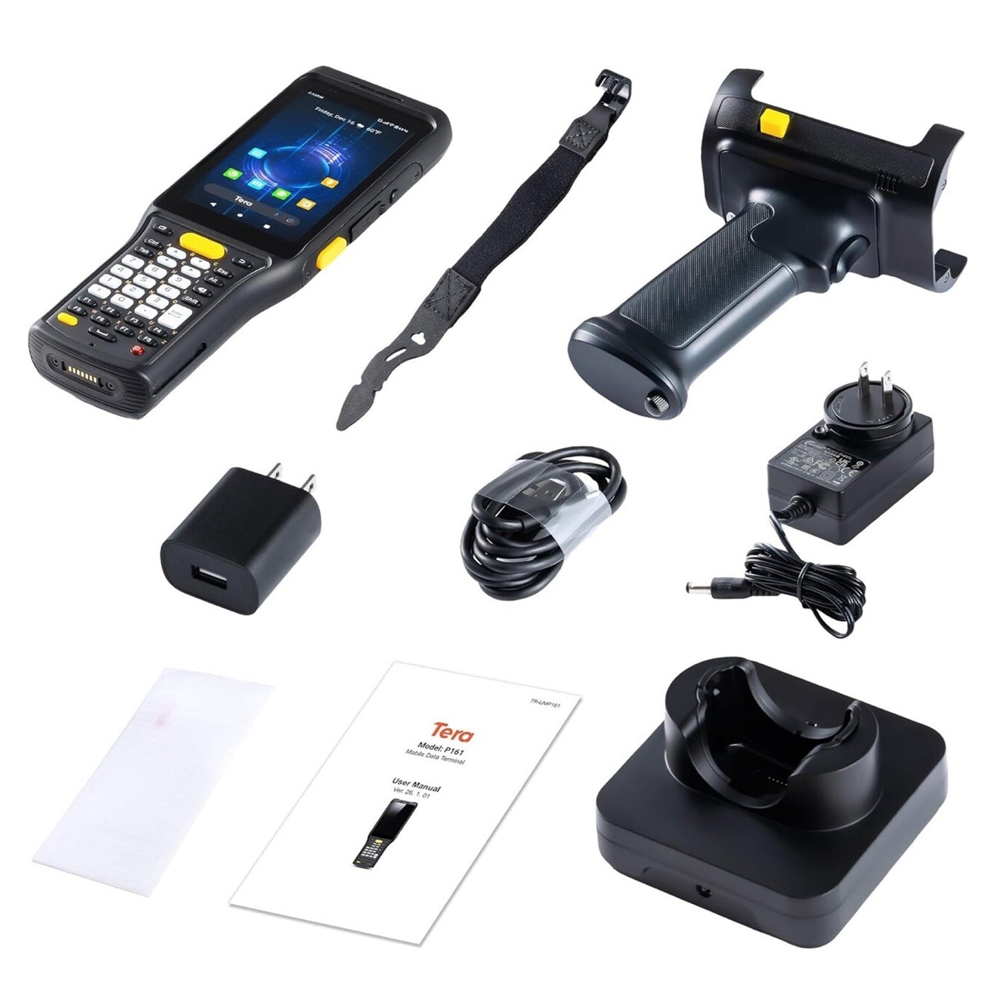 NEW $750 TERA Android 11 Barcode Scanner P161 13 Ft Range Zebra SE4750MR 6700mAh