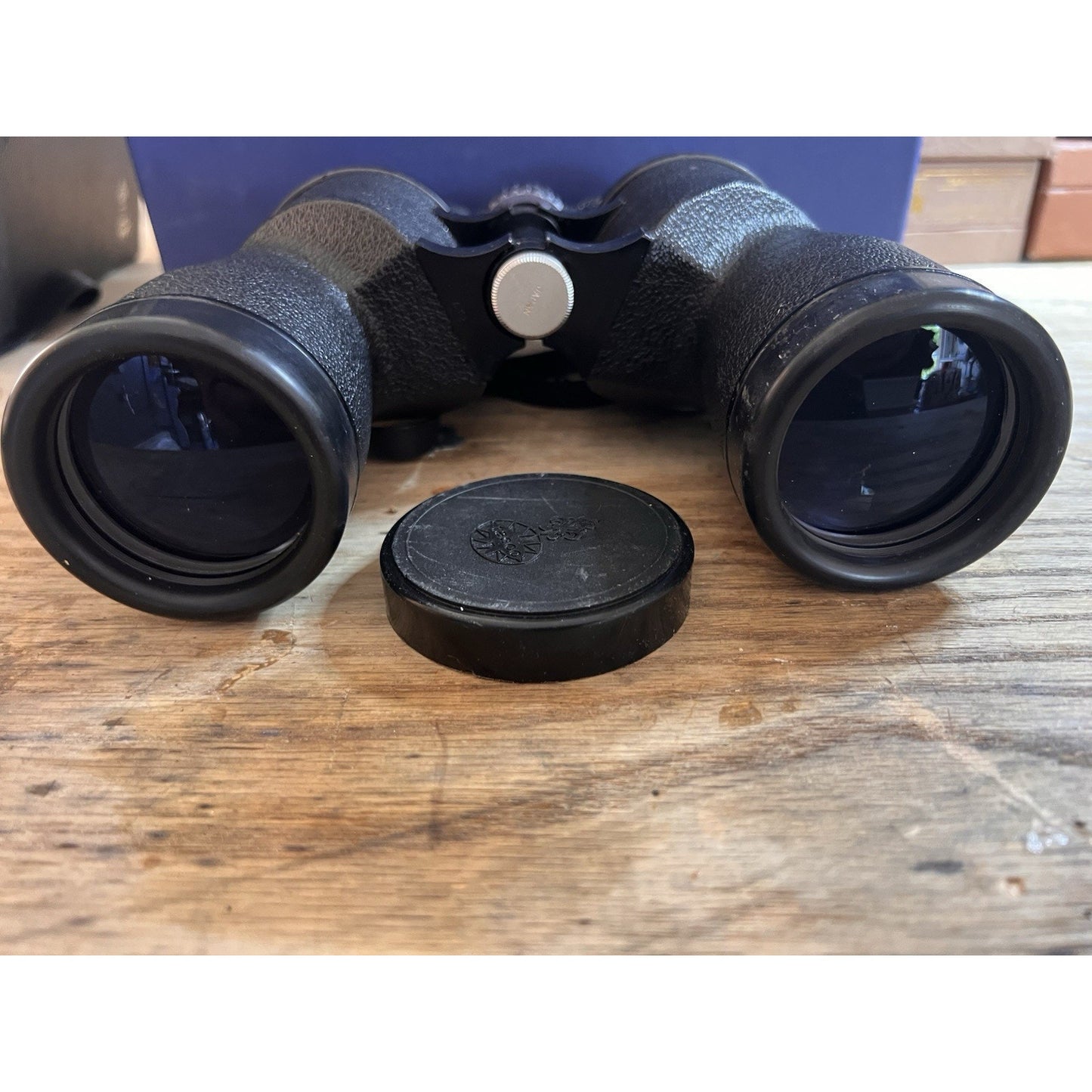 Vintage Taco Model No 105 8X - 15x50 Zoom Fully Coated Wide Angle Binoculars