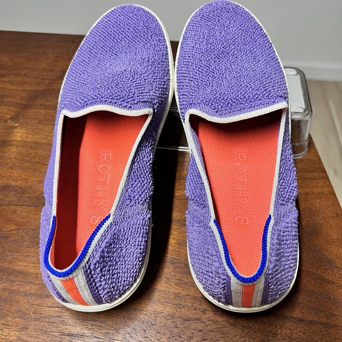 Rothy’s Terry Sneaker 7.5 Amethyst Purple Slip On Womens 38 EU