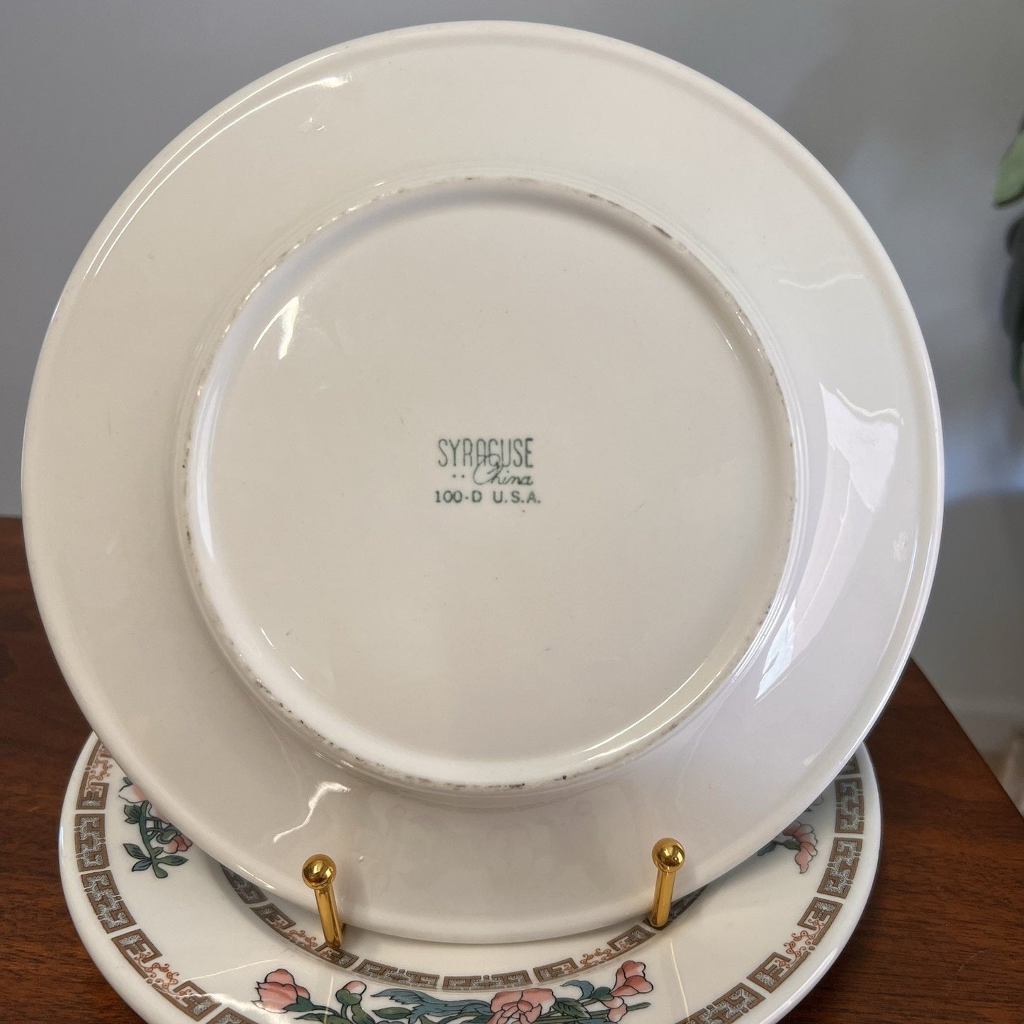 2 x Syracuse Restaurant Ware Indian Tree Pink Salad Plates 8” Replacement