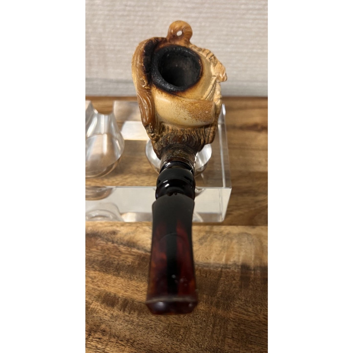 Vtg Meerschuam Hand Carved Conquistador Pipe by Turkish Master Erdoğan Ege