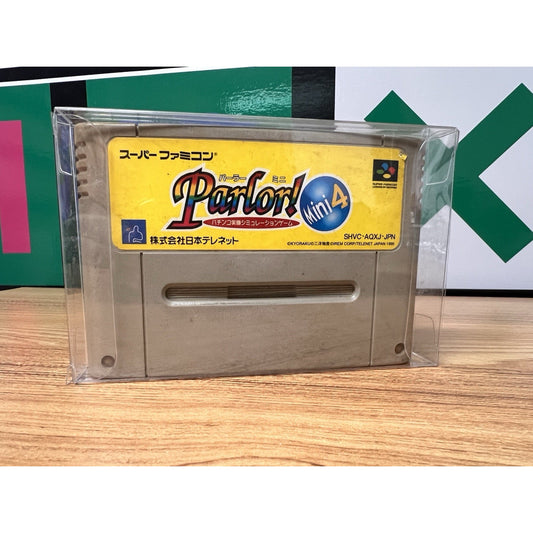 1996 Super Famicom Parlor! Mini 4 Japanese Pachinko Simulator Game Cartrige