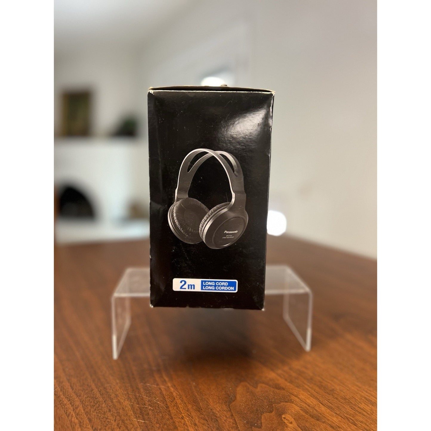 Panasonic RP-HT161 Over the Ear Corded Cushioned Headphone - Black 2M Long Cord