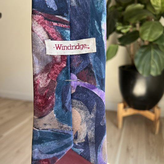 Mervyn's Windridge Men's Painted Pattern Polyester Tie