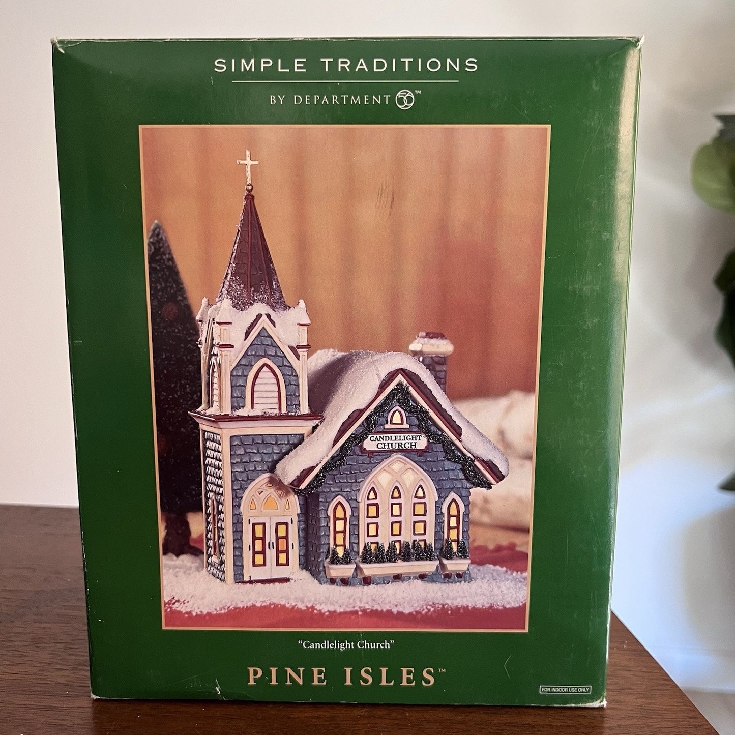 Dept 56 Pine Isles Candlelight Church Christmas 06147 Simple Traditions Box