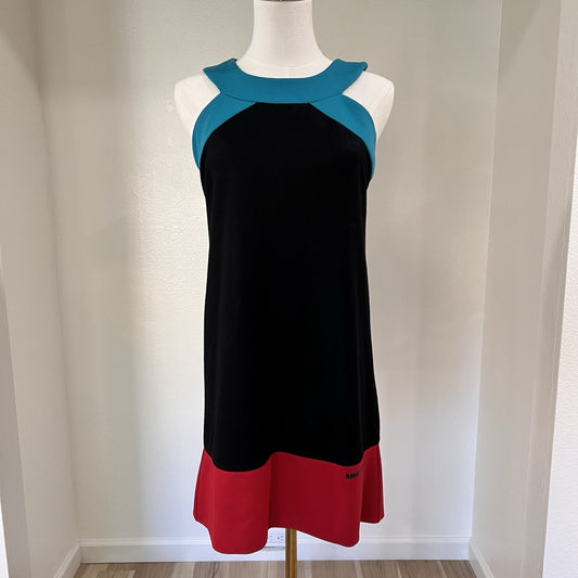 Y2K Miss Sixty XS Mini Dress Colorblock Mod Retro 60s Euro Designer Twiggy