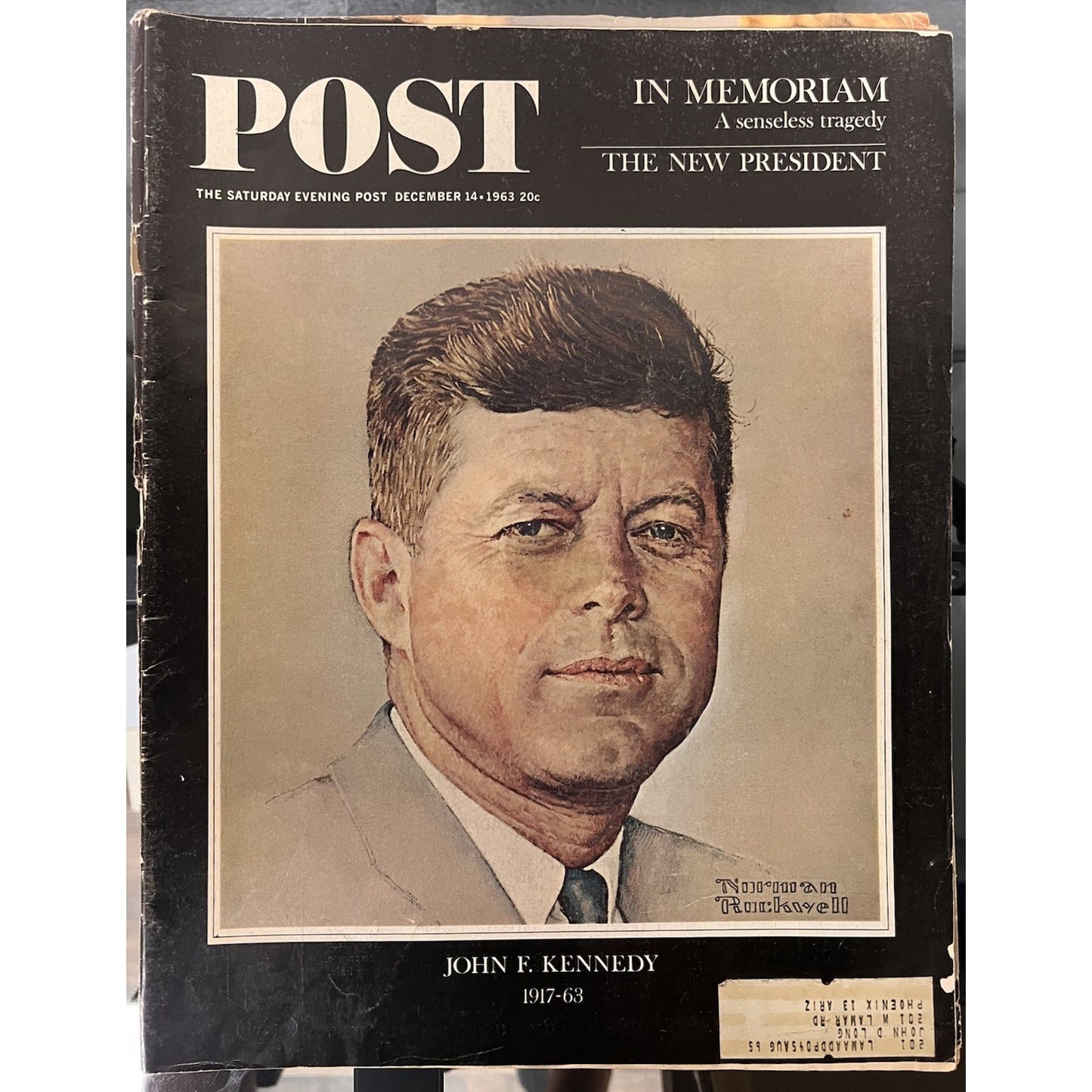 4 John F. Kennedy Magazines LIFE Nov ‘63, LIFE Dec ‘63, POST Dec ‘63, LIFE ‘63
