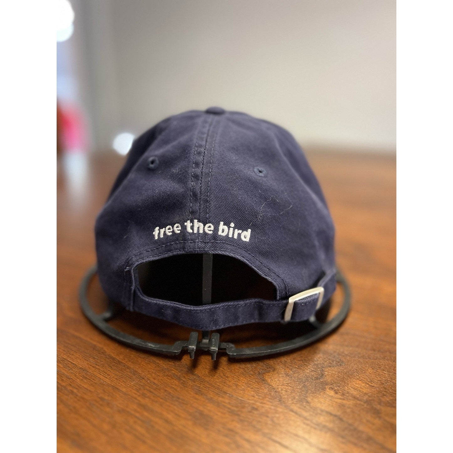 Birddogs Hat Blue Adjustable Navy “Free The Bird” Baseball Embroidered Logo Cap