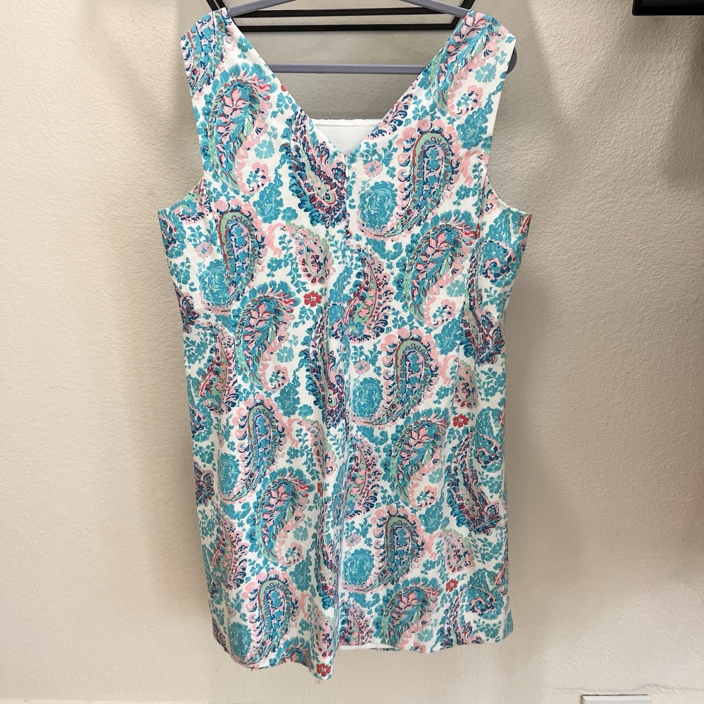 NWT Talbots 18W Fresco Paisley Dress Sleeveless Summer Preppy Coastal Hamptons