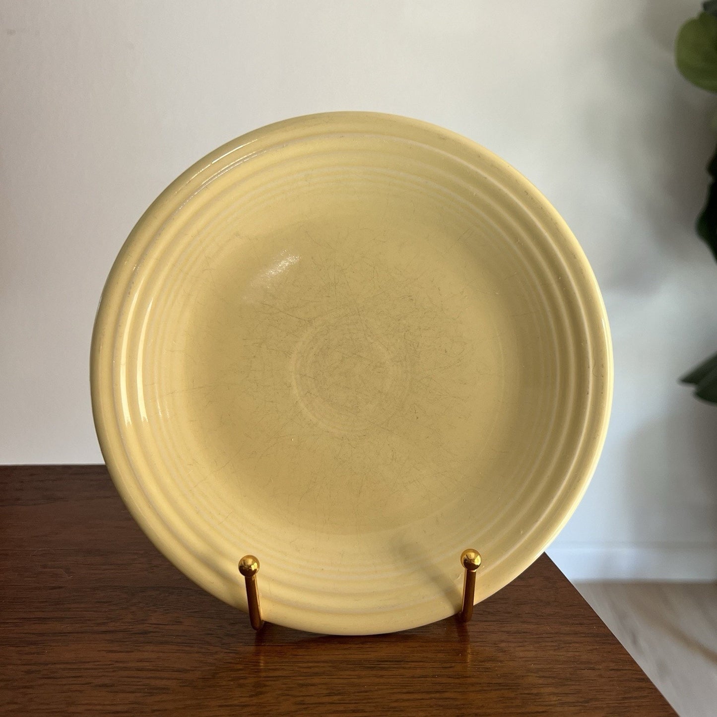Fiesta Homer Laughlin Mixed Set Of 3 Salad Plates 7 1/4 Turquoise, Yellow, Blue