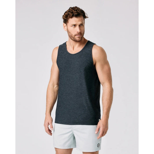 Vuori Strato Tech Tank Top Mens XL Charcoal Heather Soft Comfort Sleeveless