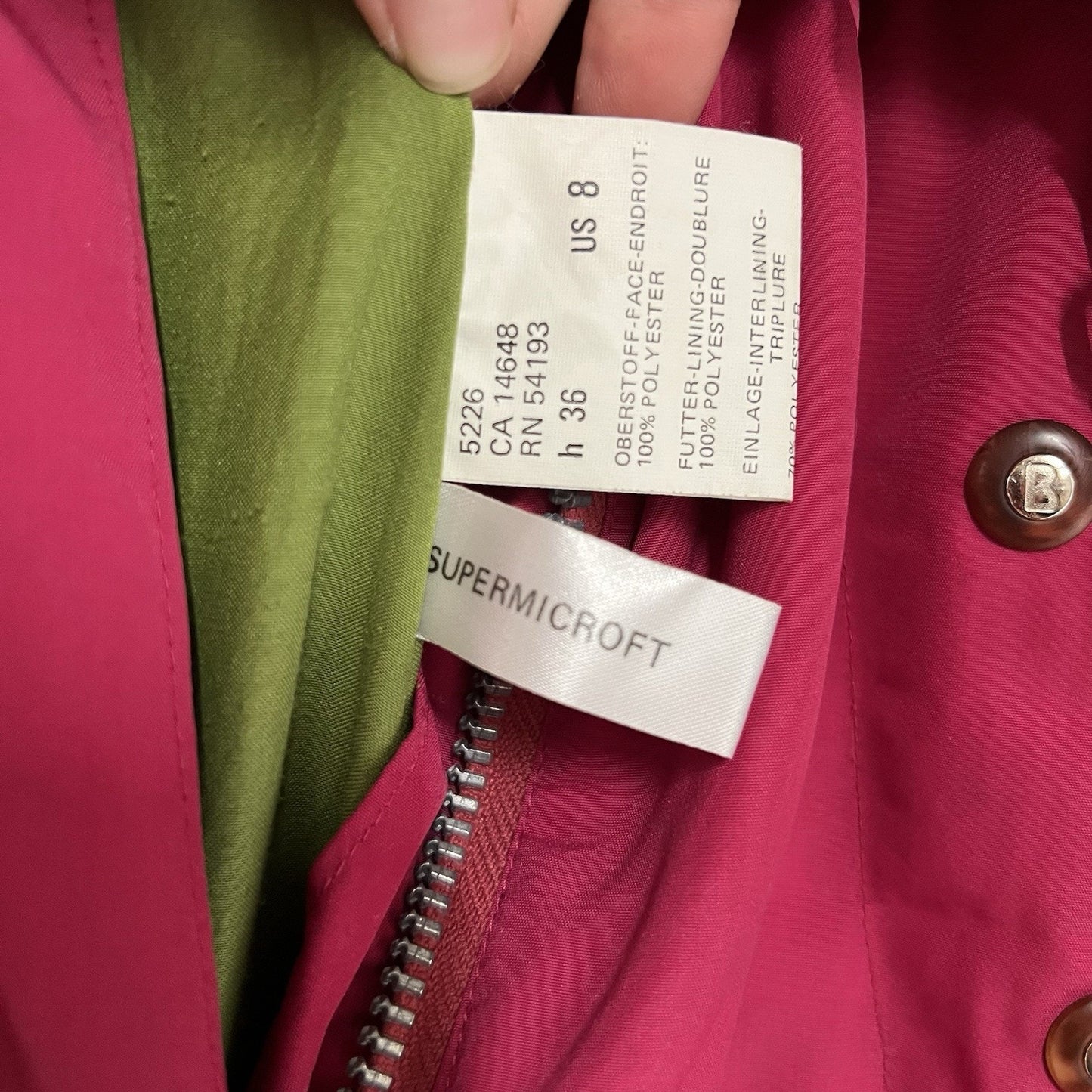 Vintage 90s BOGNER Convertible Ski Suit Sz 8 Pink Helicopter Power Skiing
