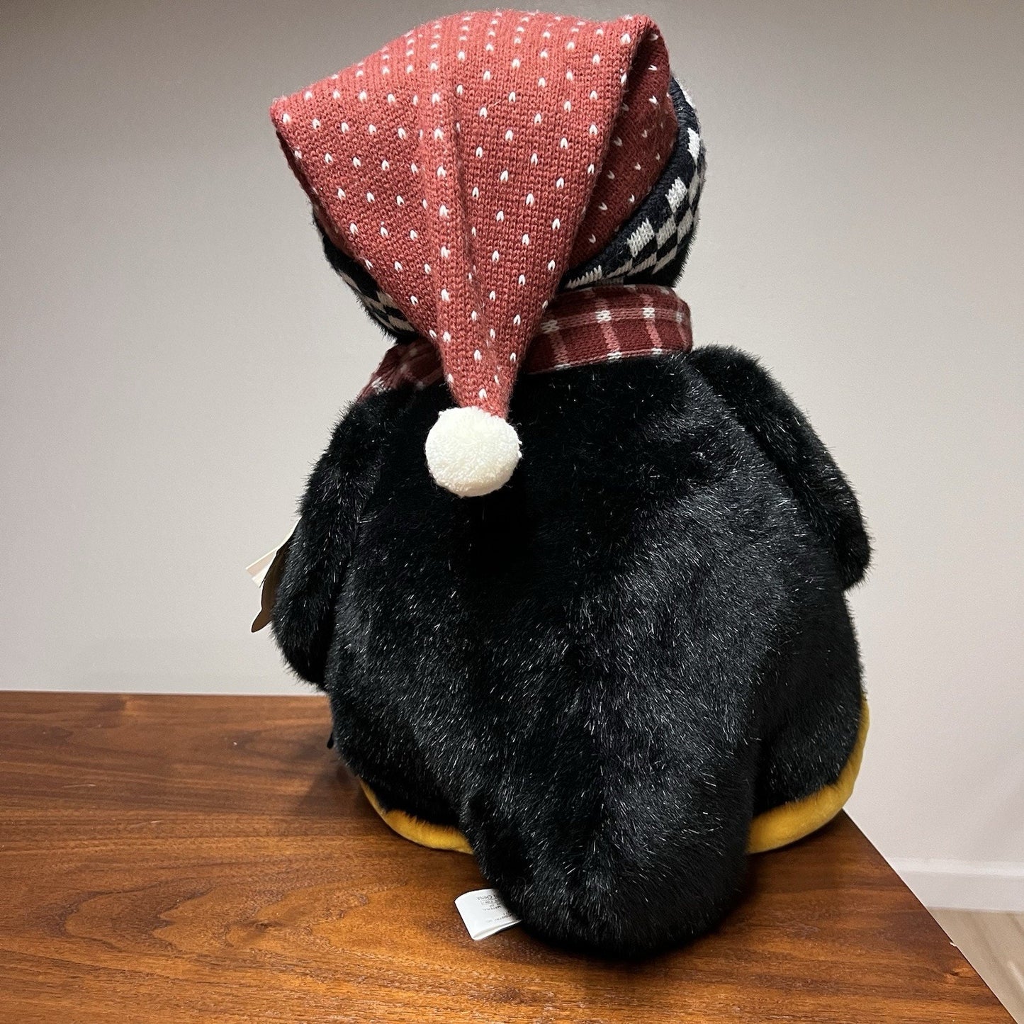 NWT 18” Vintage Hugsy Debbie Mumm Penguin Plush 1998 Christmas Book Mervyns