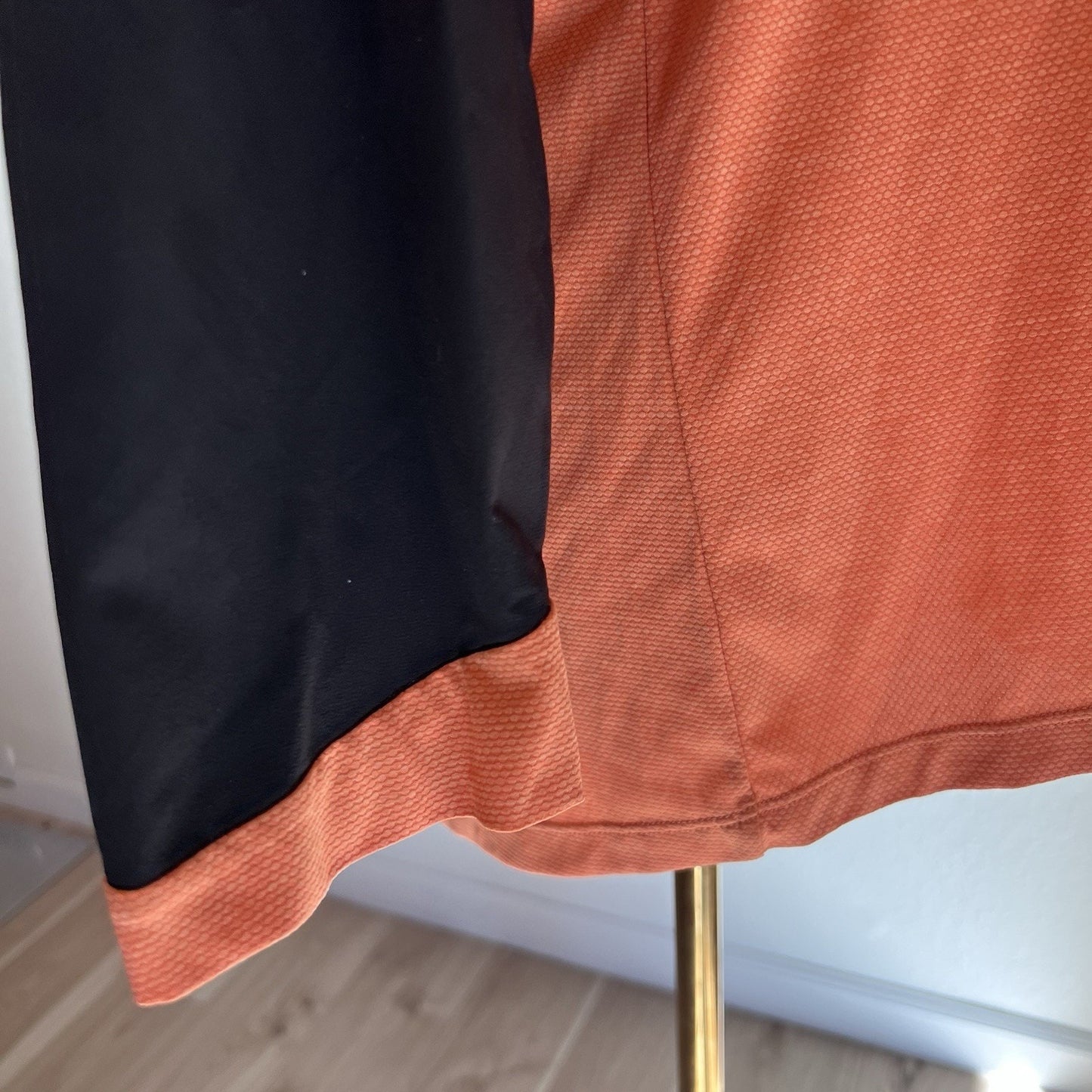 NWOT Rapha Women Trail 3/4 Sleeve Jersey (L) Orange Black Biking Cycling MTB