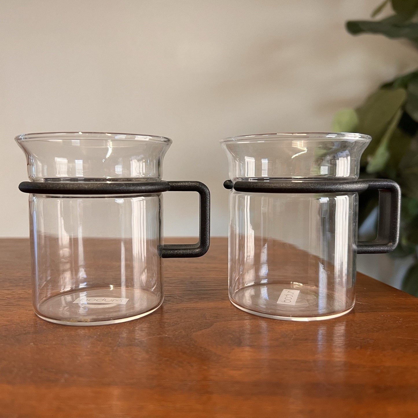 Bodum Star Trek Captain Picard Mug Cup Set Bistro TNG Prop Clear Glass Handle