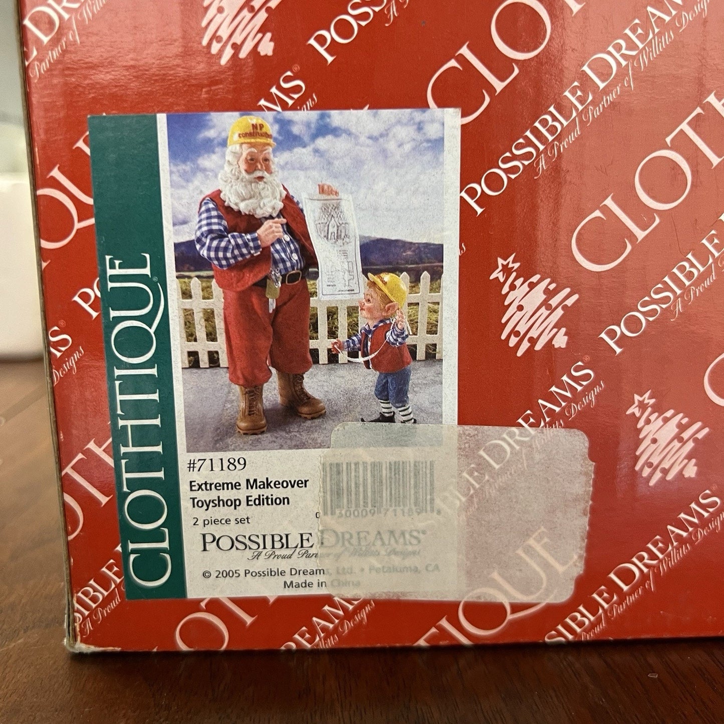 Dept 56 Possible Dreams Clothtique Extreme Makeover Toyshop Edition Santa 71189