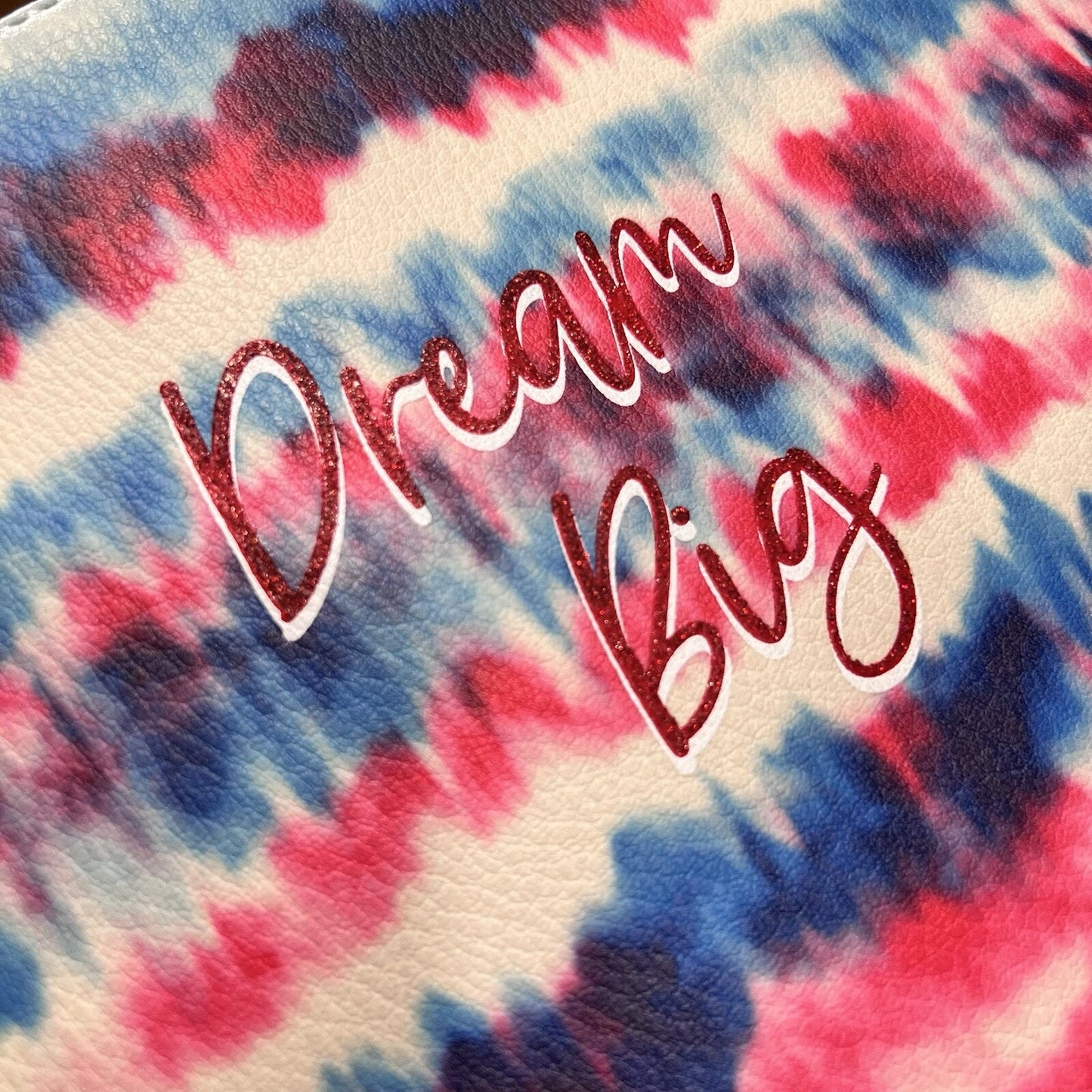 NWOT Betsey Johnson Wristlet Wallet Purse Makeup Bag “Dream Big” Motivational