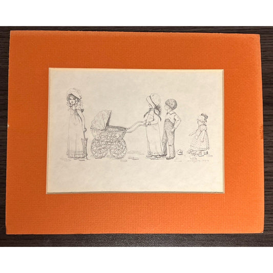 Jan Hagara Pencil Drawing Lithograph From 1975