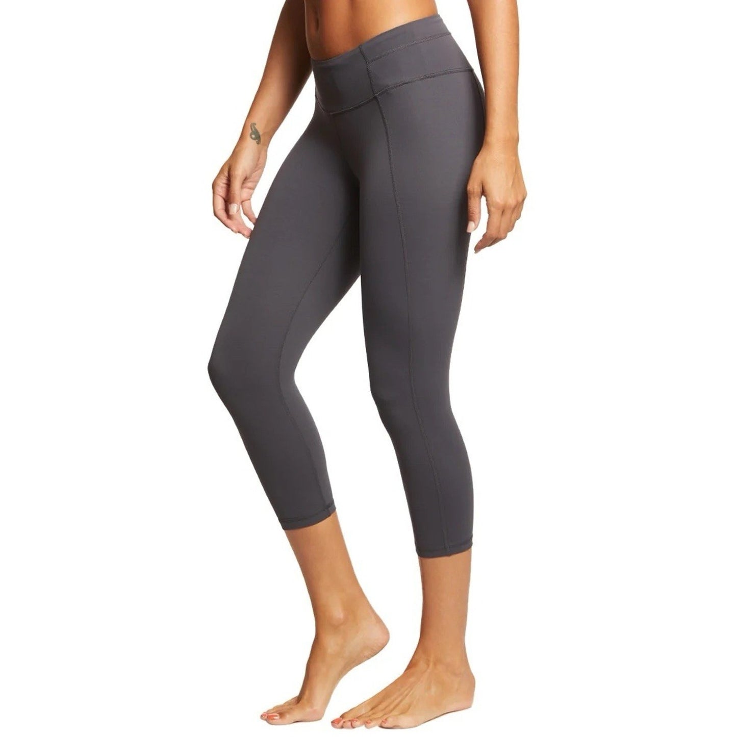 NWT prAna XS Momento Capri‎ Charcoal Grey 7/8 Leggings Coolmax
