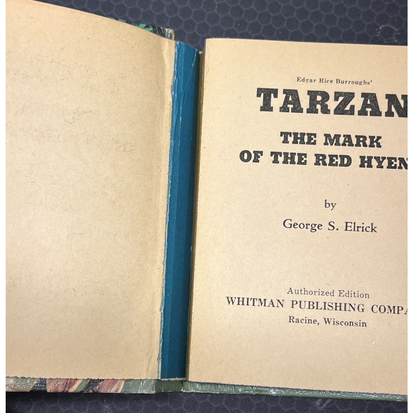 Big Little Book TARZAN Mark of the Red Hyena Hardcover 1967 Vintage Whitman