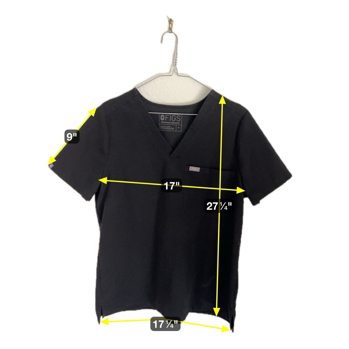 FIGS Catarina 1 Pocket Women’s Scrub Top PO# 1396 Size Medium Style# FW1000
