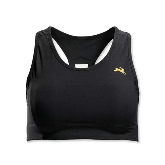 Tracksmith Allston Running Sports Bra XS Black Racerback Pocket 24” Band