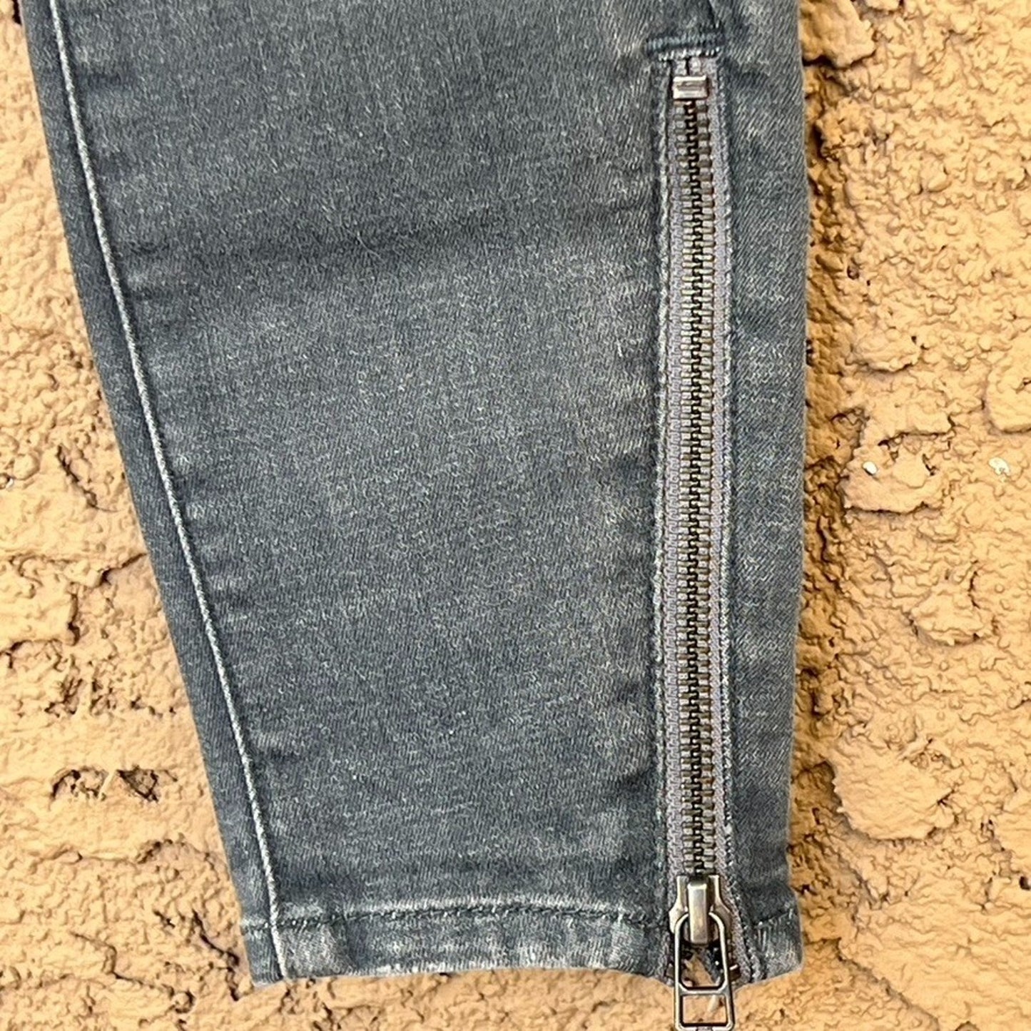 G-Star RAW Lynn Biker Mid Super Skinny Ankle Zip 24x30 Grey Moto Streetwear