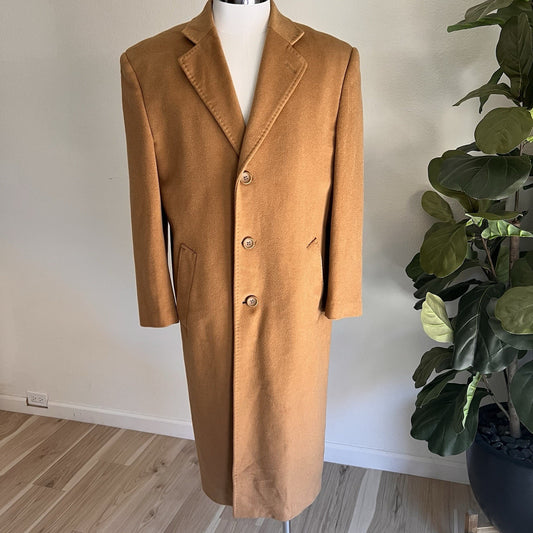 Riccardo Fazzi (38) Wool Cashmere Old Money Designer Topcoat Overcoat Trench