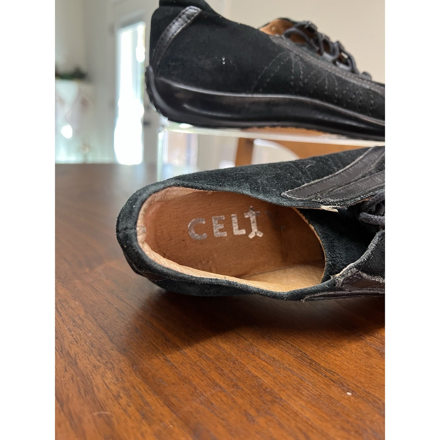 Celty European Adult Unisex Driving Shoes Black Sneakers Size M6.5/W8.5