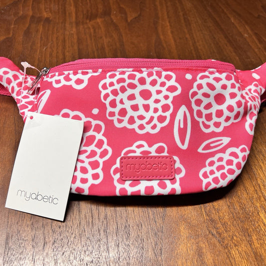 NWT Myabetic Jensen Fanny Pack Diabetes Crossbody Waist Belt Bag Pink Floral