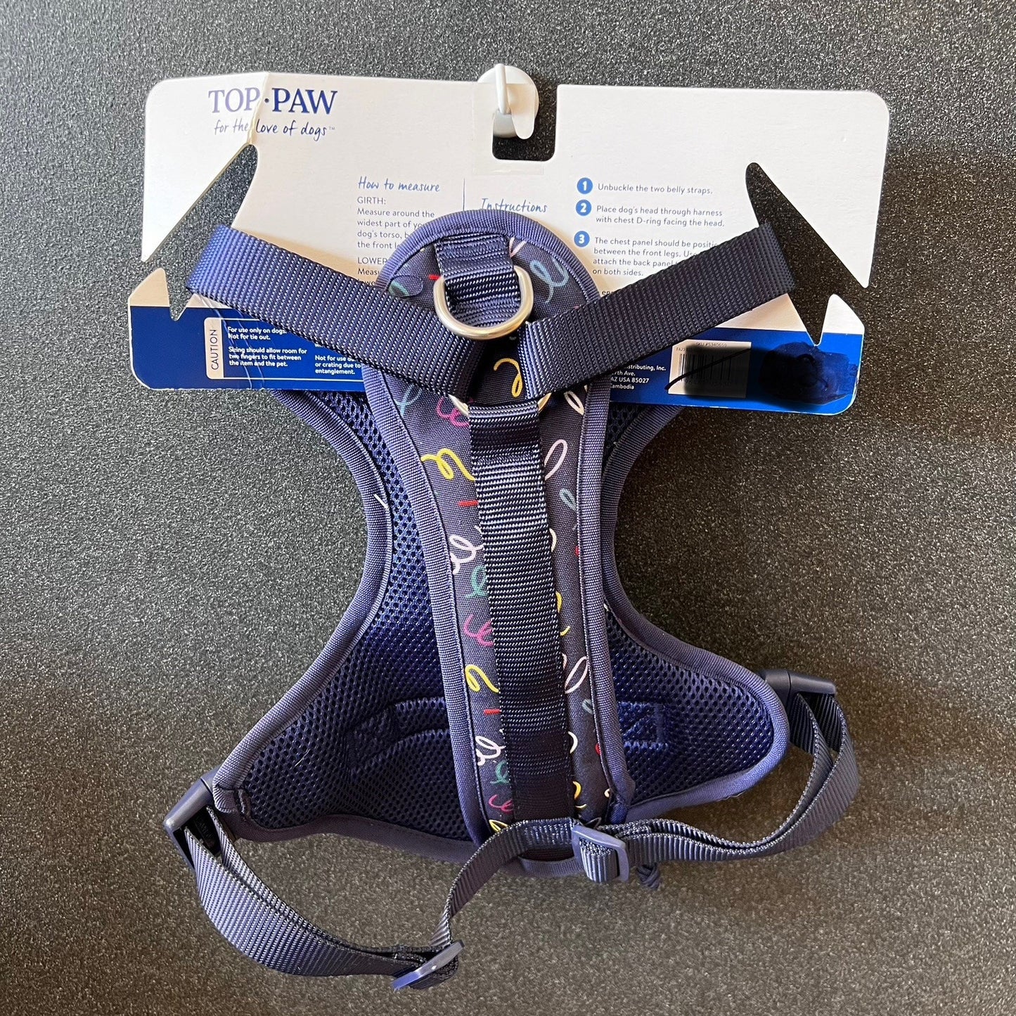 NWT Top Paw (L) Unisex Pocket Handle Dog Puppy Harness Waste Bag Dispenser New
