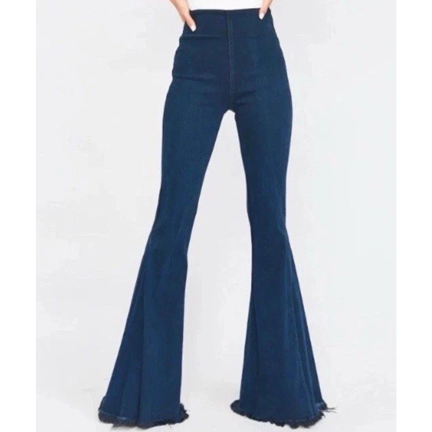 Show Me Your Mumu Berkeley Bells Bellbottom Jeans (S 28”) High Rise Dark