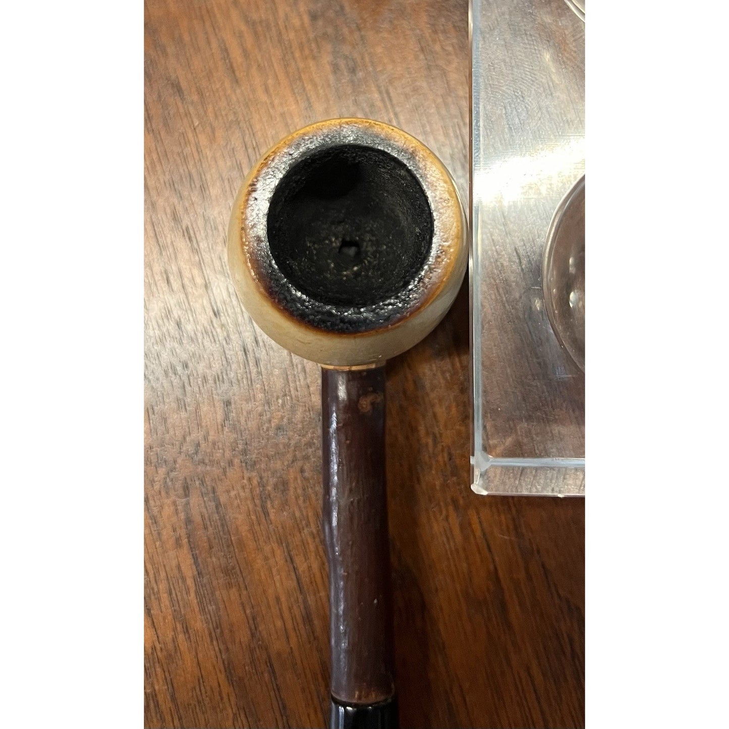 Vintage Straight Billiard Estate Pipe with a Custom Made Stem