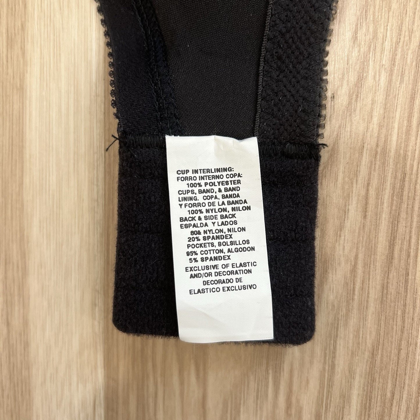 Amoena Bella 36C Mastectomy Pocket Bra Soft Cup Black Wireless 2114 Post Surgery
