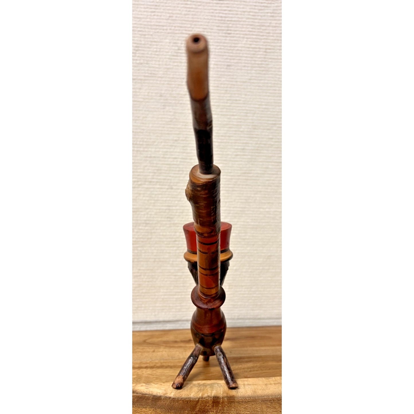 Vintage Italian Tyrolean Tobacco Pipe Hand Carved Double Figural Head