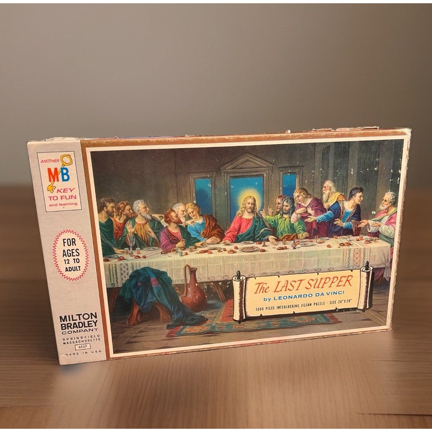 Vintage 1965 Milton Bradley The Last Supper Jigsaw Puzzle 1000 Pc #4557 Da Vinci