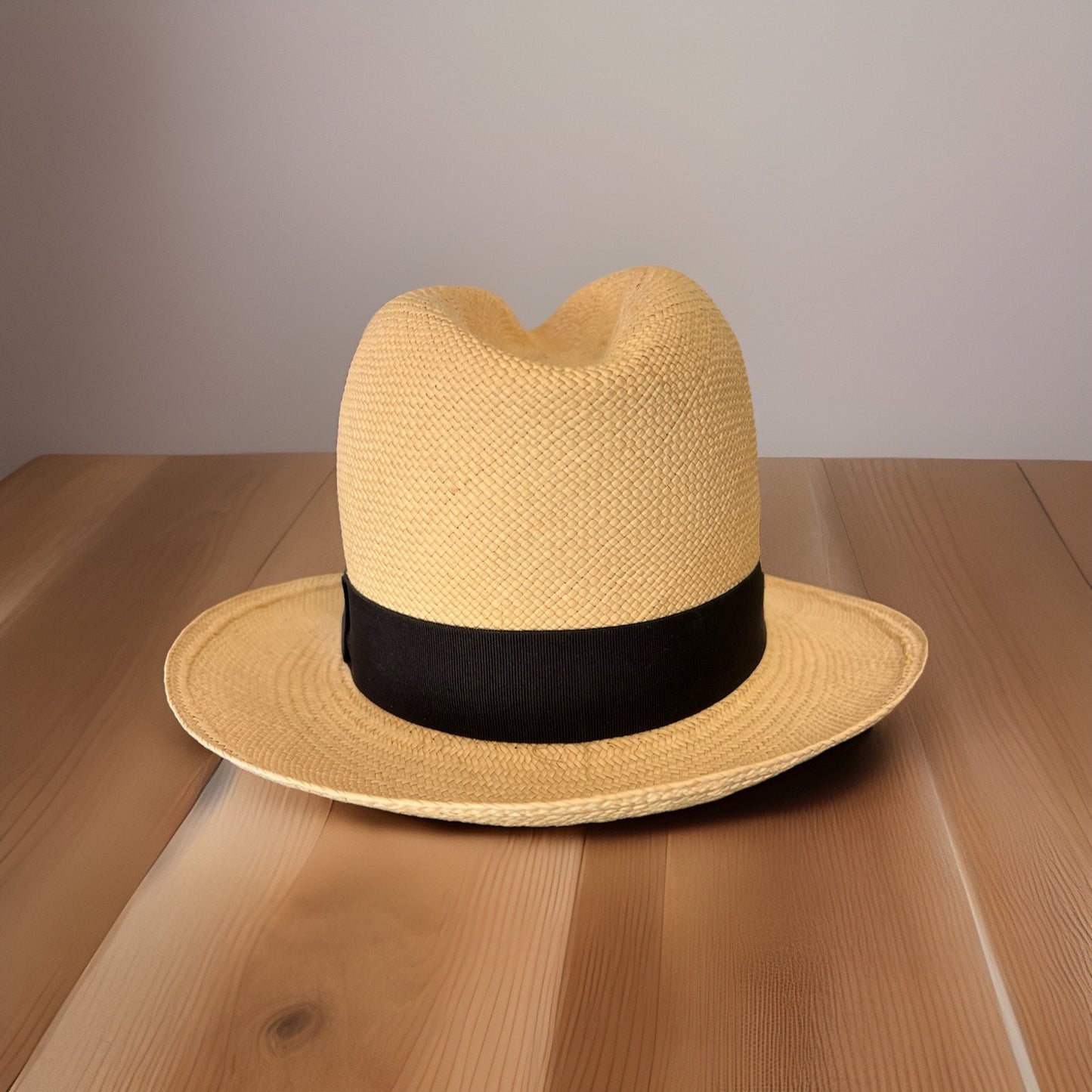J Crew Panama Hat Straw Fedora S M Genuine Ecuador Unisex Summer Classic