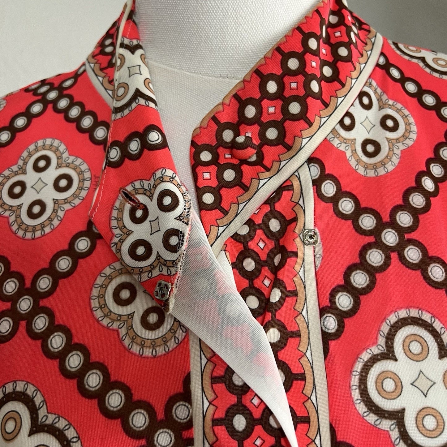 RARE Emilio Pucci Formfit Rogers EPFR Kimono Robe Hostess Gown Mod Psychedelic